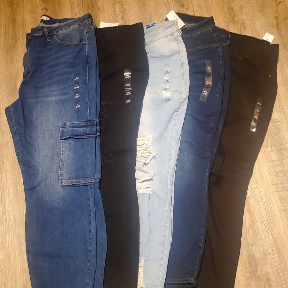Lot of 5 Rue+ Sz 24 Jeans